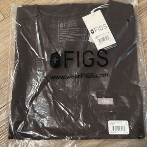 Figs Catarina One Pocket Scrub Top Expresso Limited Color!